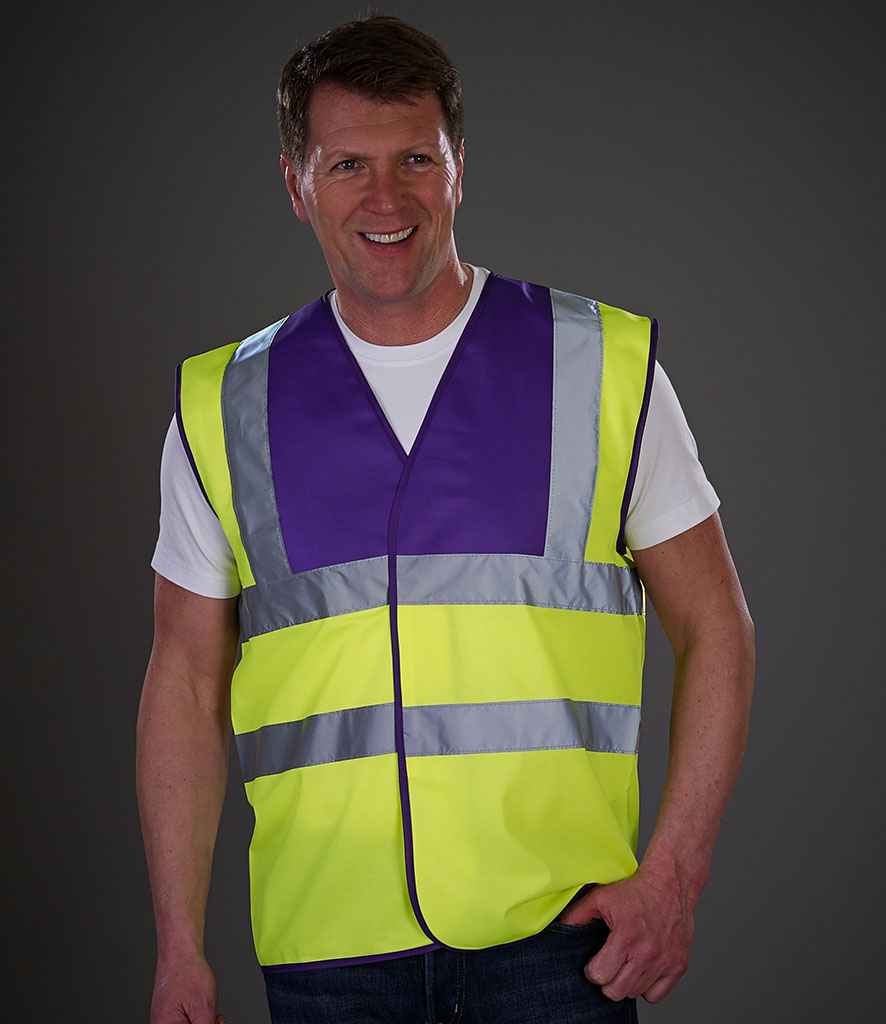 Yoko Hi-Vis Two Band and Braces Waistcoat - PenCarrie